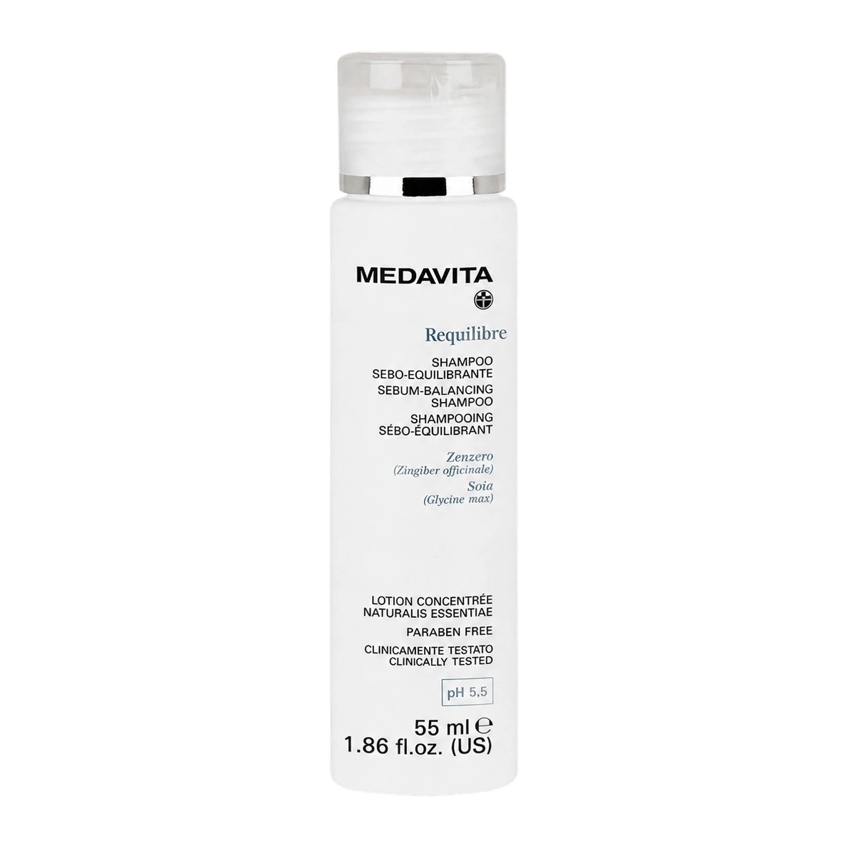 Шампунь для відновлення балансу жирної шкіри голови / Medavita Requilibre Shampoo Sebo-Equilibrante