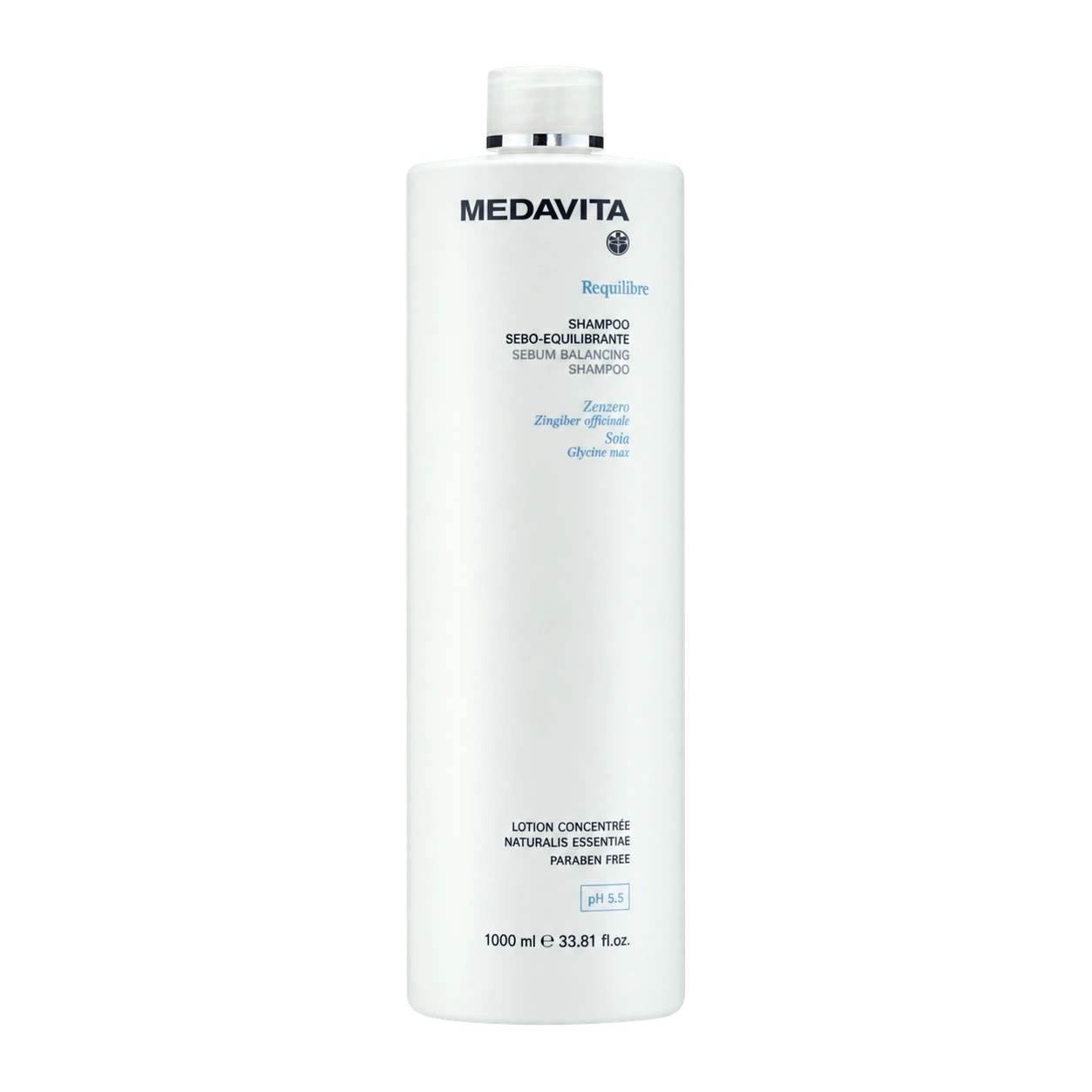 Шампунь для відновлення балансу жирної шкіри голови / Medavita Requilibre Shampoo Sebo-Equilibrante