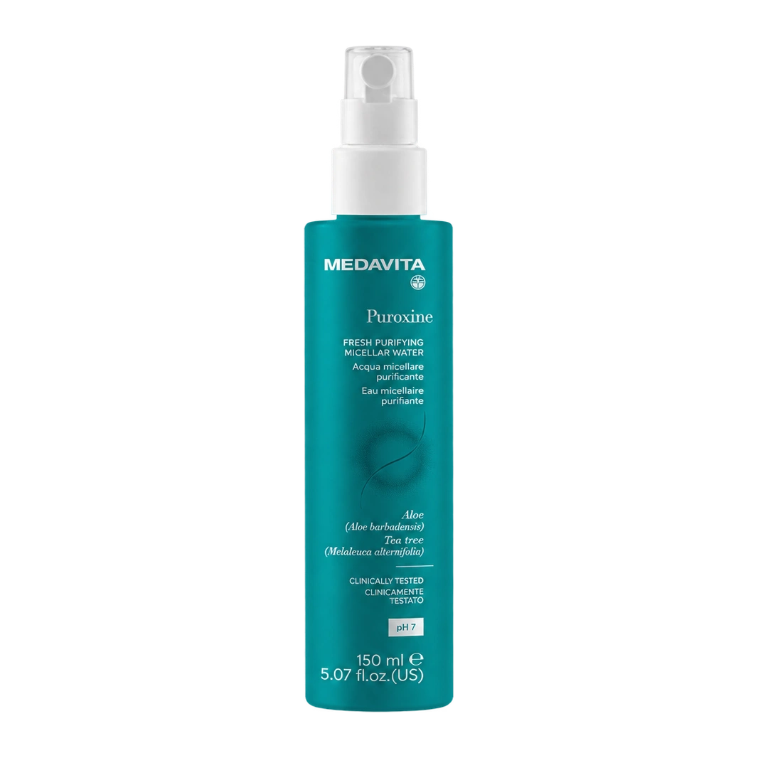 Очищувальна освіжаюча міцелярна вода для шкіри голови / Medavita Puroxine Purifying Micellar Water